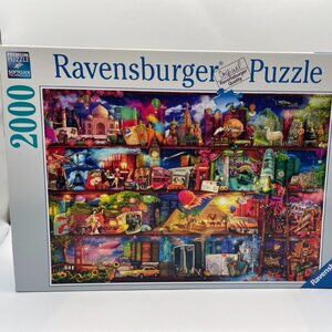 Ravensburger "World Of Books" Premium Puzzle Aimee Stewart 2000 Piece Puzzle